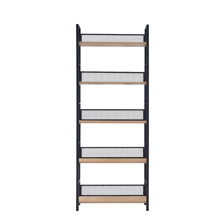 NEST ΒΙΒΛΙΟΘΗΚΗ ΦΥΣΙΚΟ ΜΑΥΡΟ 60x28x154