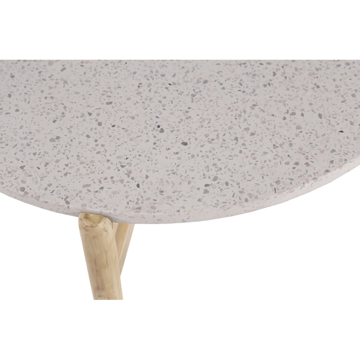 TERRAZZO COFFEE TABLE TERRAZZO ΦΥΣΙΚΟ ΑΝΟΙΧΤΟ 84.4x84.4x37