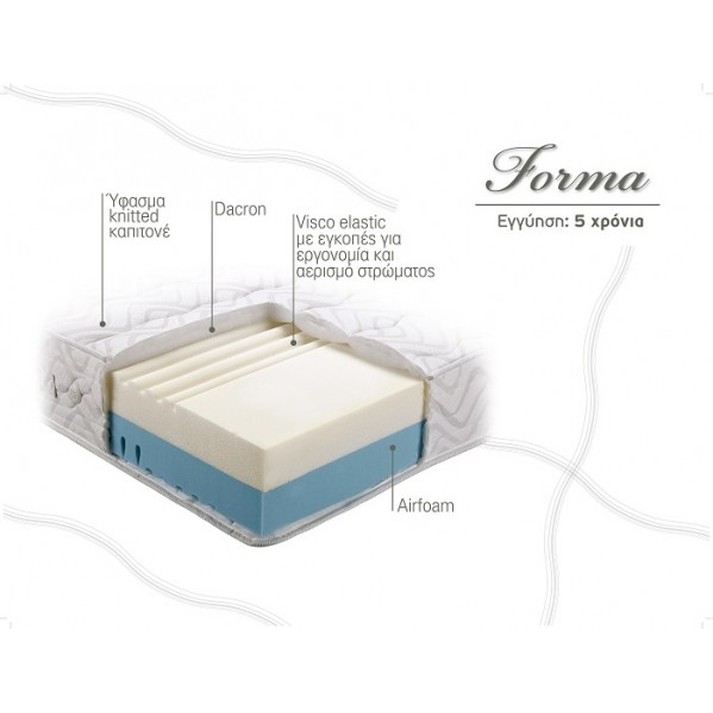 ΣΤΡΩΜΑ ΧΩΡΙΣ ΕΛΑΤΗΡΙΑ LINEA STROM FORMA  90/110/140/150/160