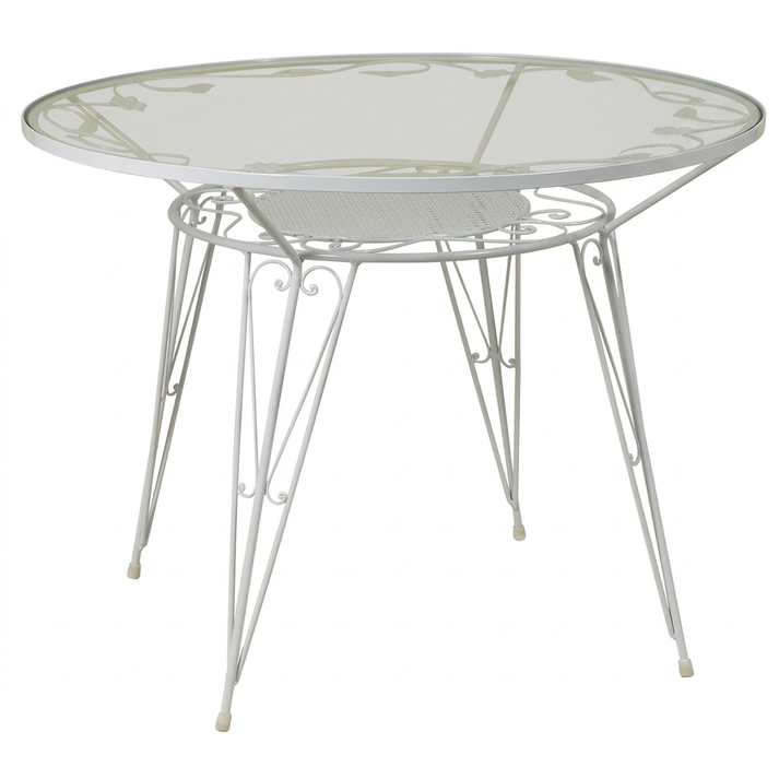 Γαλβανισμένο Στρογγυλό Τραπέζι Μασίφ 110 x 75cm