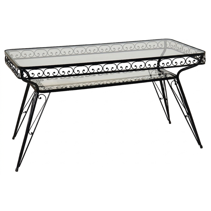 Γαλβανισμένο Παραλ/μο Τραπέζι Μασίφ 140 x 70 x H73cm