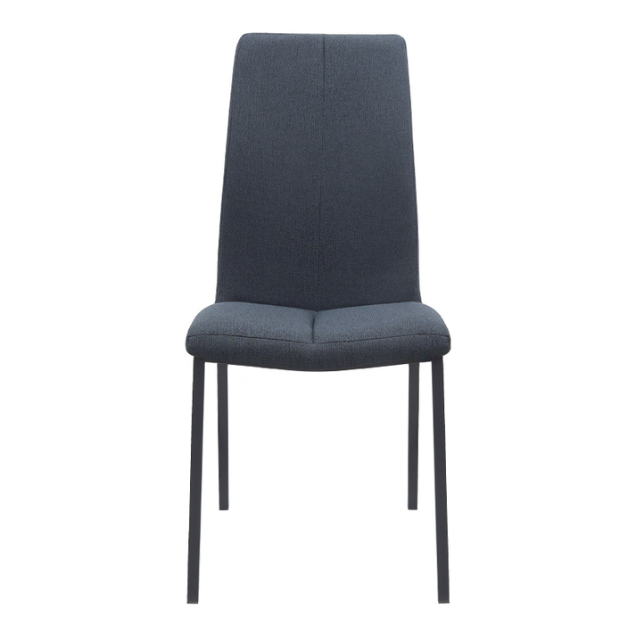 Καρέκλα τραπεζαρίας Fina ανθρακί ύφασμα - μεταλλικό μαύρο πόδι 43x58x95εκ.