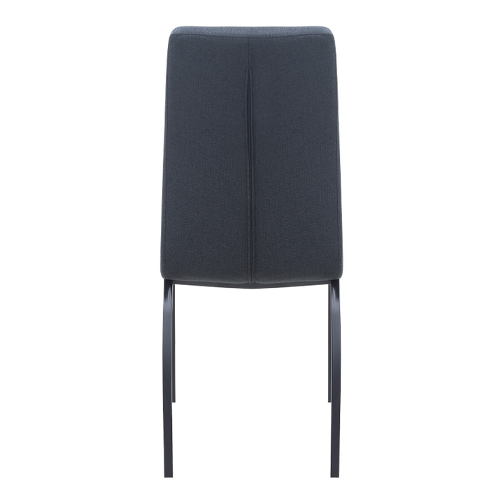 Καρέκλα τραπεζαρίας Fina ανθρακί ύφασμα - μεταλλικό μαύρο πόδι 43x58x95εκ.