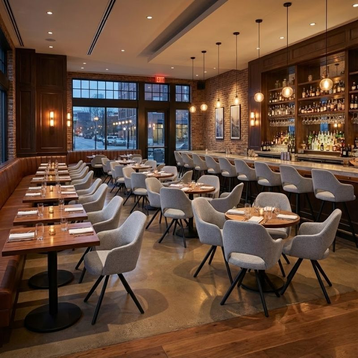 Πολυθρόνα τραπεζαρίας Gabriel μπεζ ύφασμα - μεταλλικό μαύρο πόδι 58x60x85εκ.