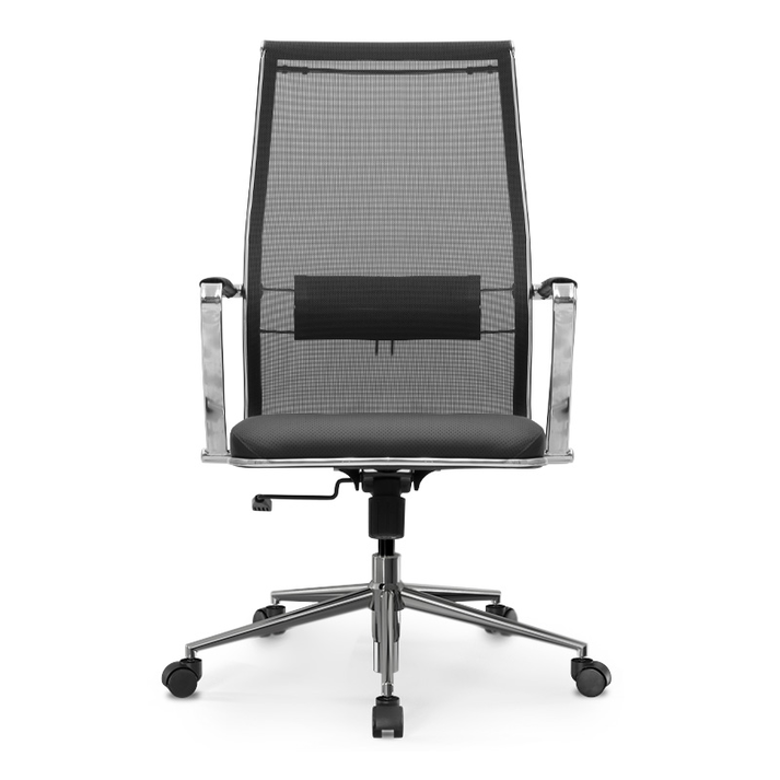 Καρέκλα γραφείου B2-163K εργονομική με ύφασμα Mesh και τεχνόδερμα χρώμα μαύρο 58x70x103/117εκ.