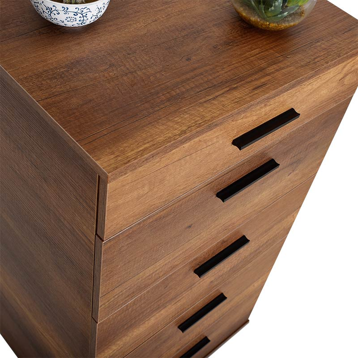 Συρταριέρα Trendline χρώμα καρυδί 60x44x108εκ.