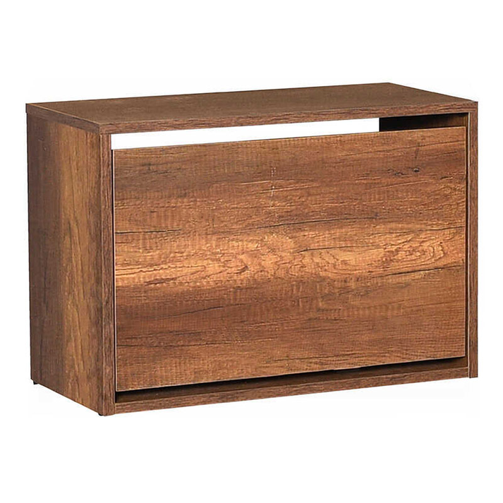 Παπουτσοθήκη 6 ζεύγων Step χρώμα καρυδί 60x30x42εκ.