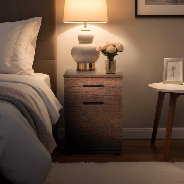 Συρταριέρα γραφείου Trendline χρώμα καρυδί 40x39x57εκ.