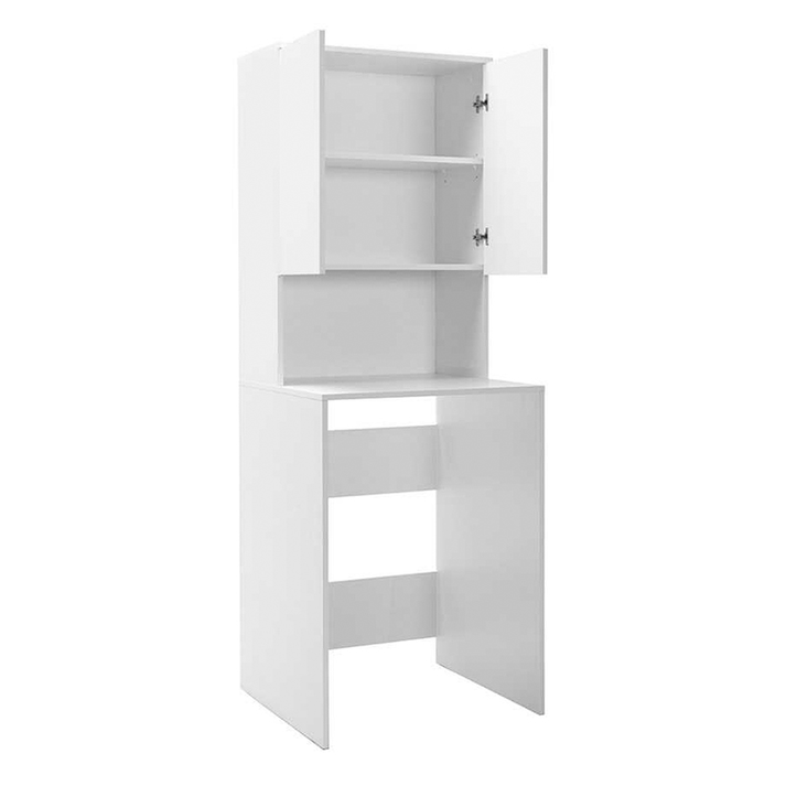 Έπιπλο πλυντηρίου Ceza χρώμα λευκό 65x60x182εκ.