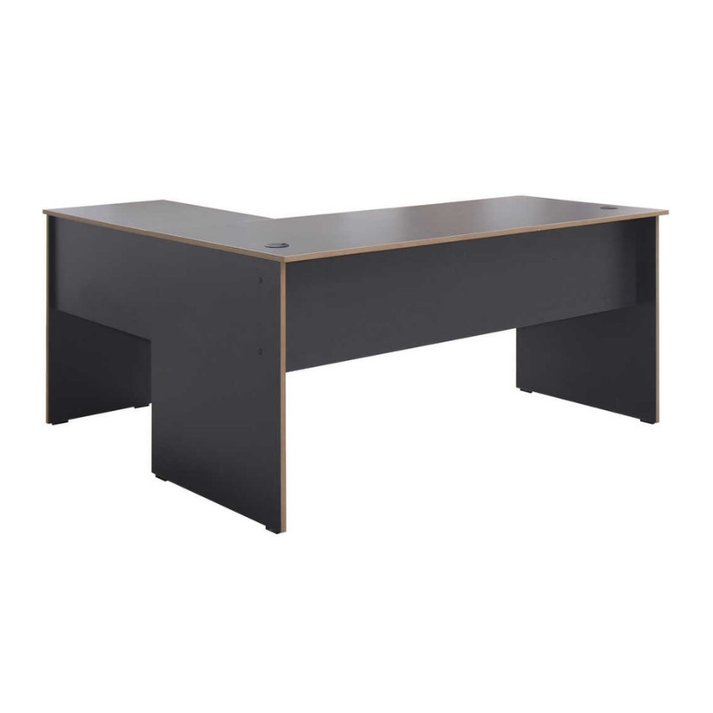 Γραφείο διευθυντικό Rio γωνιακό αναστρέψιμο χρώμα ανθρακί 160x144x75εκ.