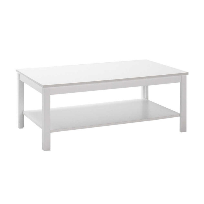 Τραπεζάκι σαλονιού Rustic χρώμα λευκό 103x60x40εκ.