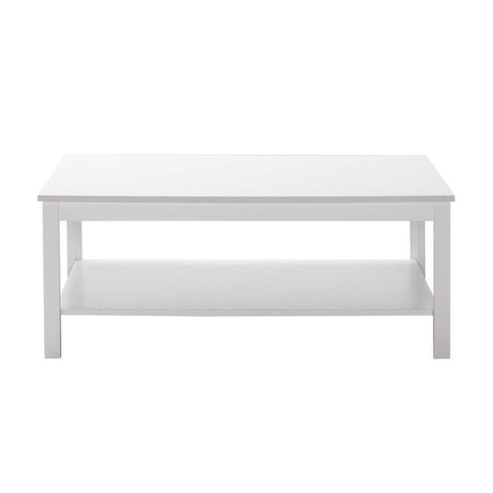 Τραπεζάκι σαλονιού Rustic χρώμα λευκό 103x60x40εκ.