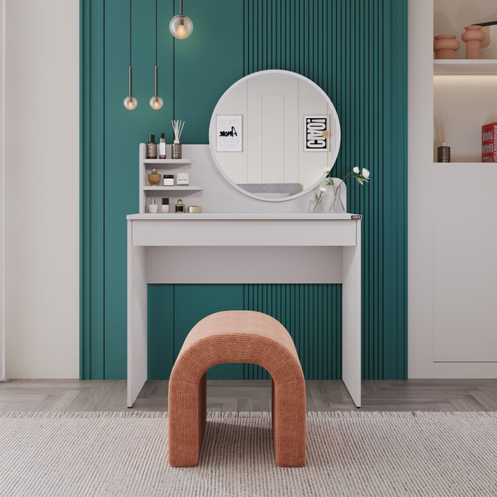 Τουαλέτα με καθρέπτη Dior χρώμα λευκό 90x45x138εκ.