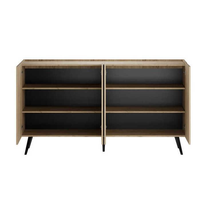 Μπουφές Luna χρώμα florida oak 180x43x100εκ.