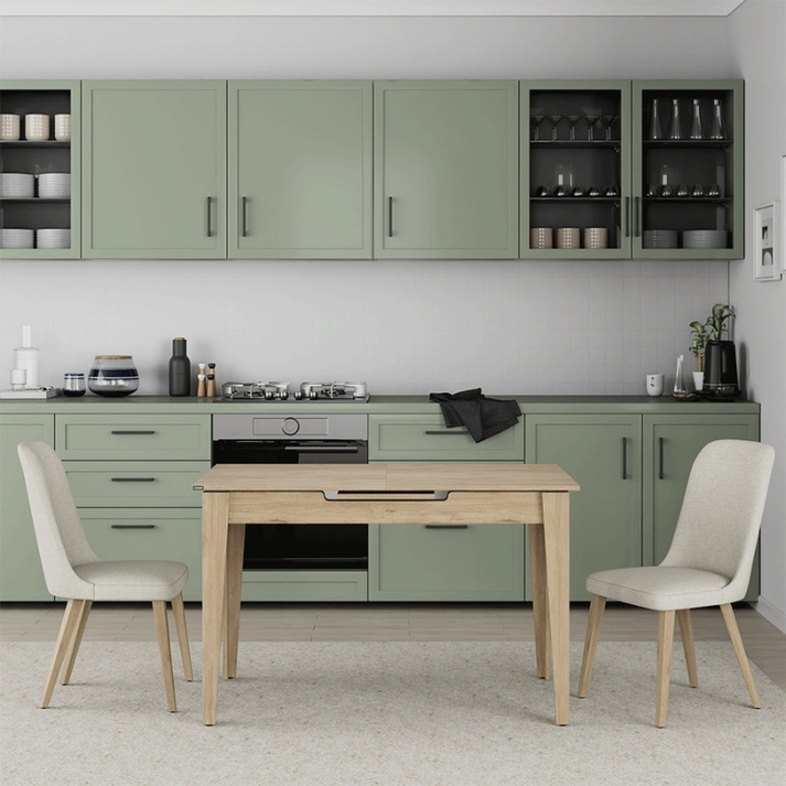 Τραπέζι Trendline επεκτεινόμενο χρώμα oak 120/150x70x75εκ.