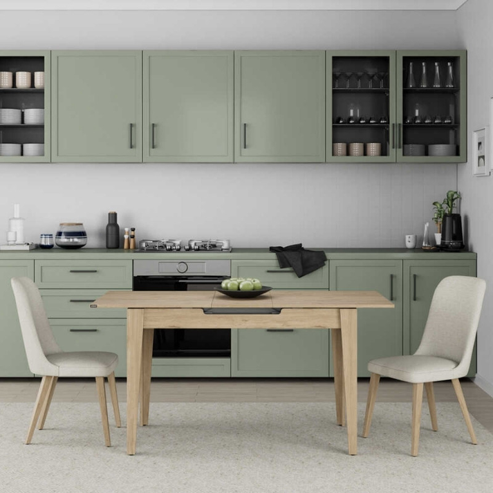 Τραπέζι Trendline επεκτεινόμενο χρώμα oak 120/150x70x75εκ.