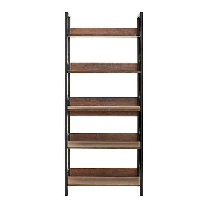 Βιβλιοθήκη Connect χρώμα καρυδί 73x35x172εκ.