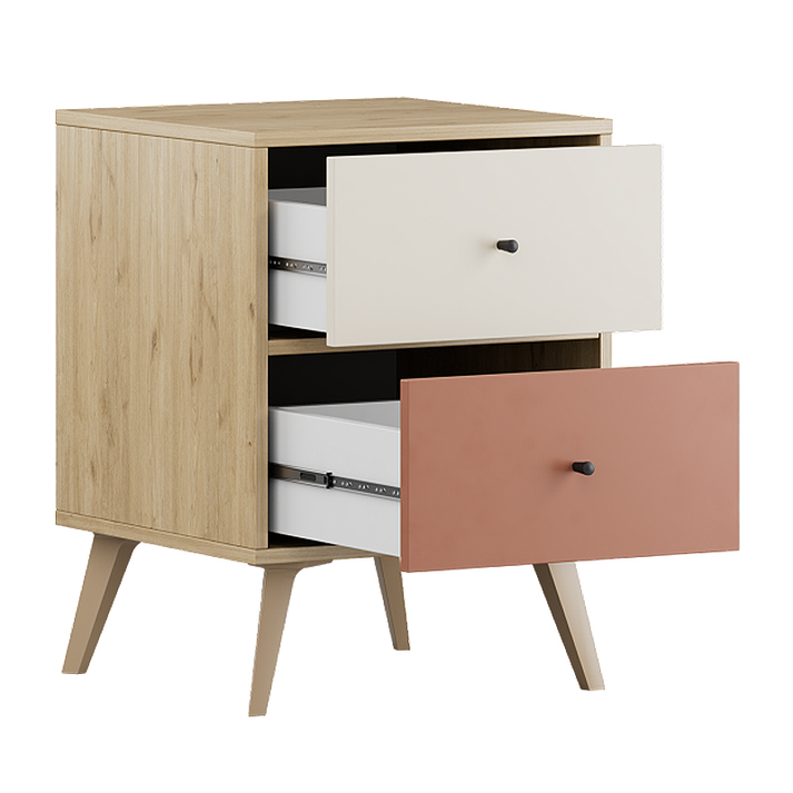 Κομοδίνο Terra χρώμα florida oak 44x44x61εκ.