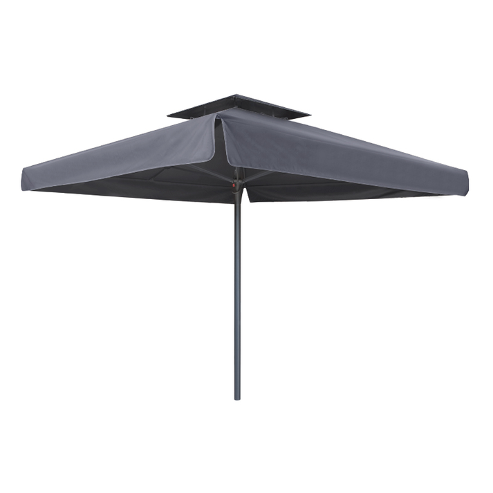 Ομπρέλα επαγγελματική Juno τηλεσκοπική αλουμινίου χρώμα ανθρακί 4x4m.