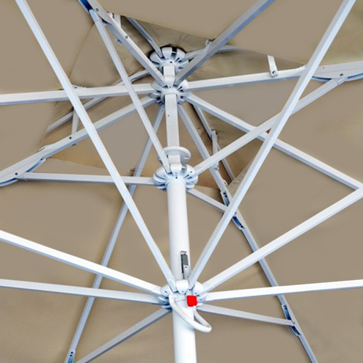 Ομπρέλα επαγγελματική Juno τηλεσκοπική αλουμινίου χρώμα εκρού 3x3m.