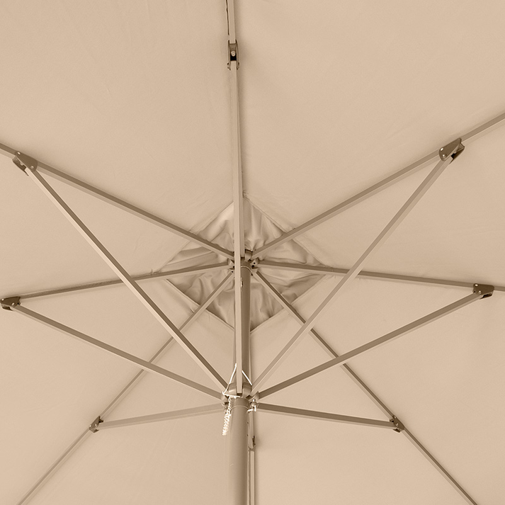 Ομπρέλα κήπου Dylan αλουμινίου χρώμα εκρού 3x3m.