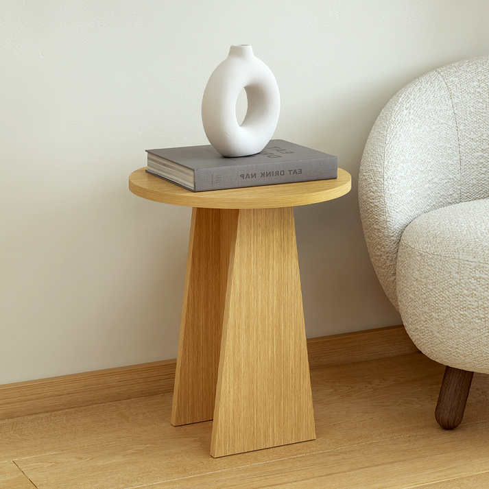 Τραπεζάκια βοηθητικά σετ 3 τμχ Como χρώμα oak