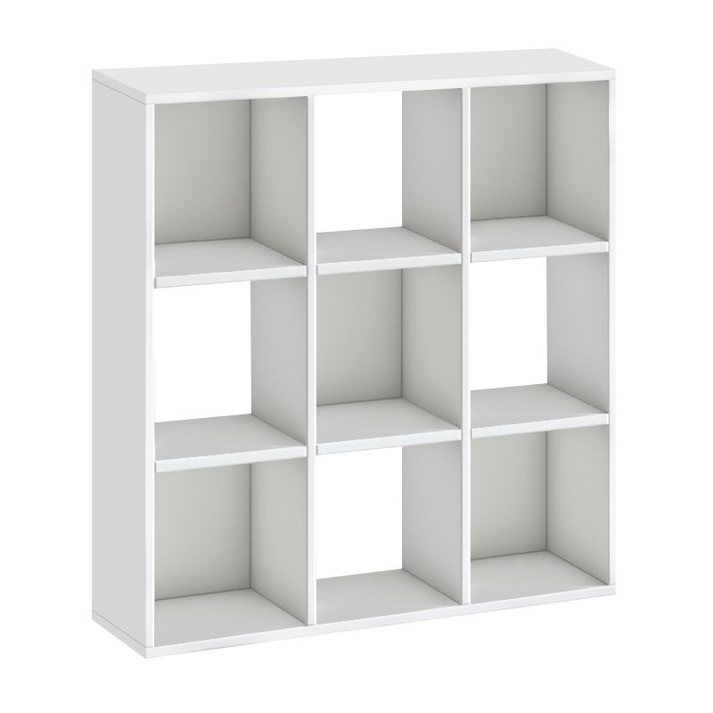 Βιβλιοθήκη Cube χρώμα λευκό 90x30x90εκ.