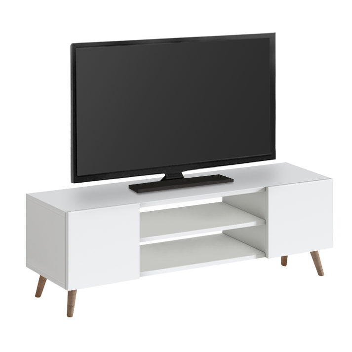 Έπιπλο τηλεόρασης Etna χρώμα λευκό 120x30x45εκ.