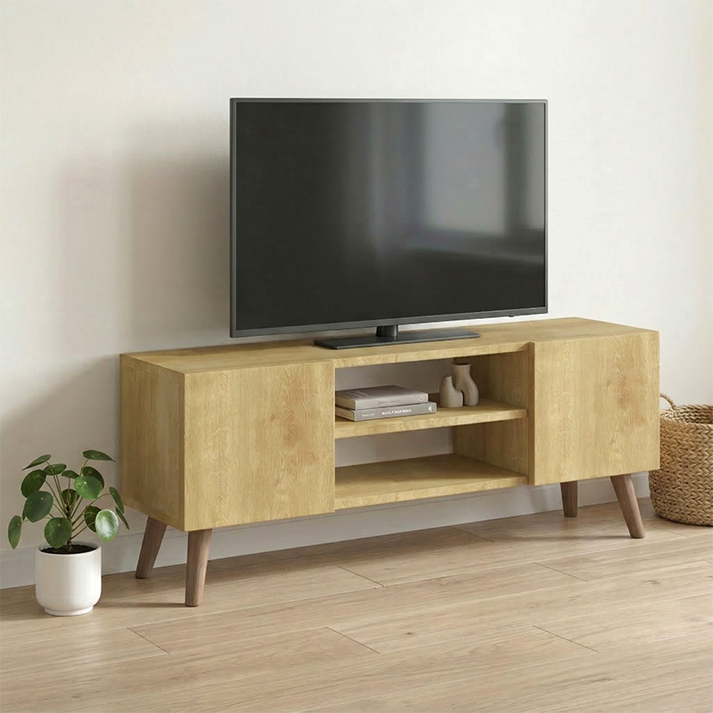 Έπιπλο τηλεόρασης Etna χρώμα sapphire oak 120x30x45εκ.