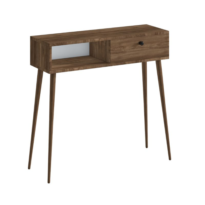 Κονσόλα Napoli χρώμα καρυδί 90x29x88εκ.