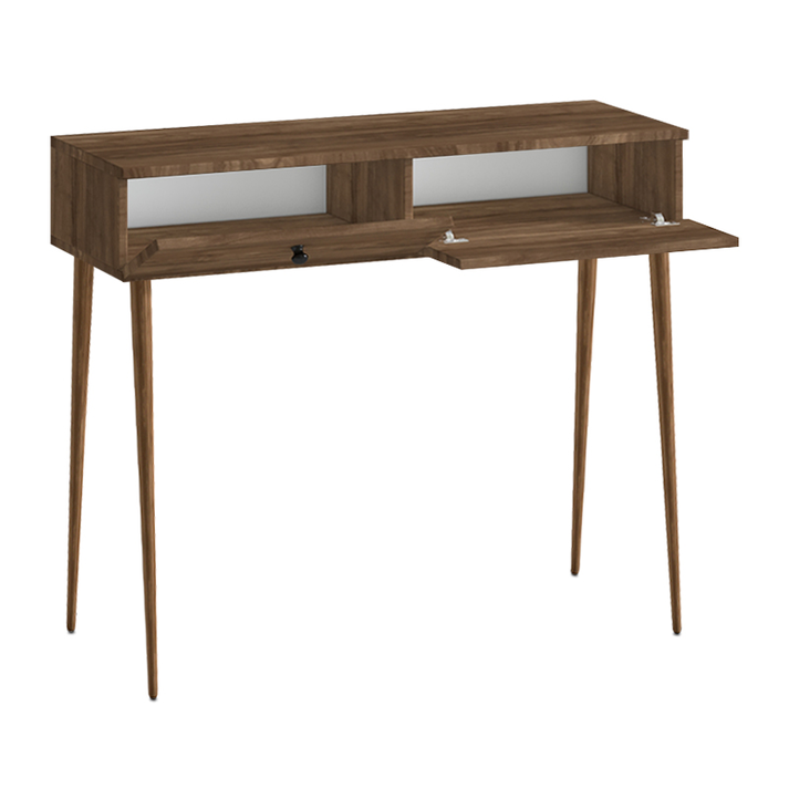 Κονσόλα Alis χρώμα καρυδί 110x29x88εκ.