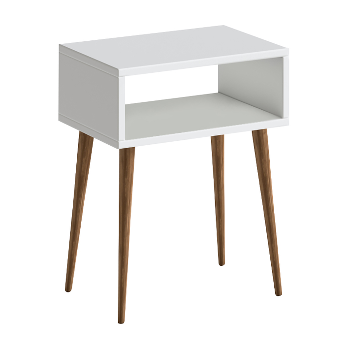 Κομοδίνο Gola χρώμα λευκό 45x30x58εκ.