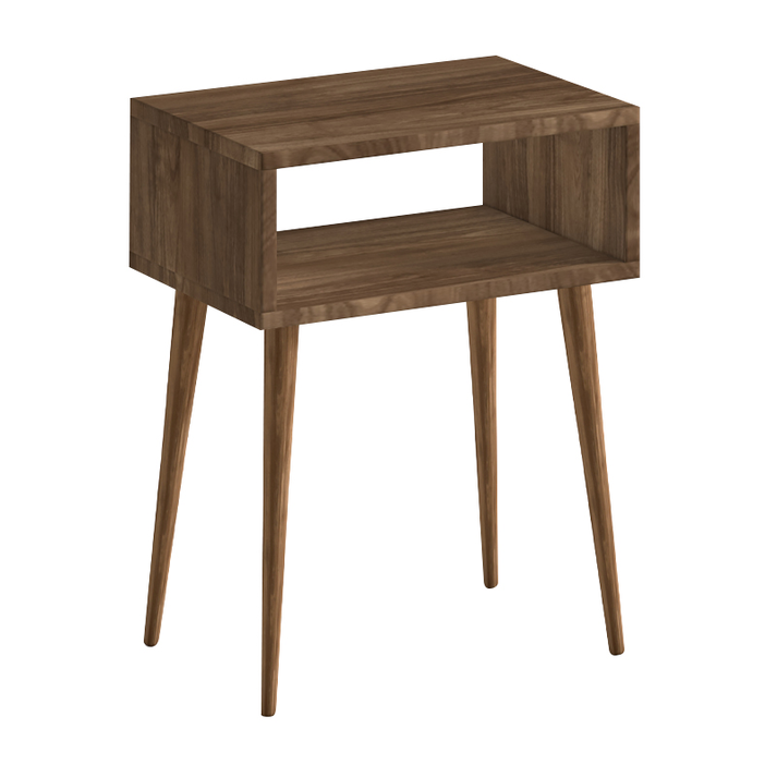 Κομοδίνο Gola χρώμα καρυδί 45x30x58εκ.