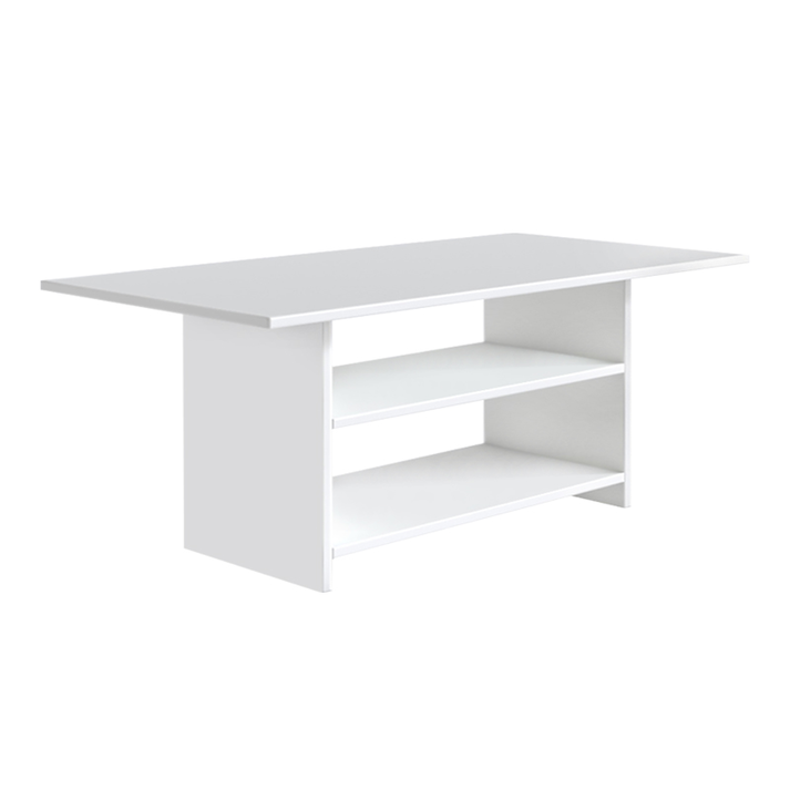 Τραπεζάκι σαλονιού Dallas χρώμα λευκό 90x50x60εκ.