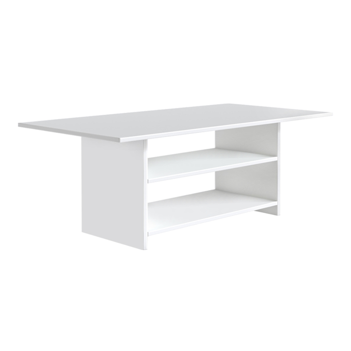 Τραπεζάκι σαλονιού Dallas χρώμα λευκό 90x50x45εκ.