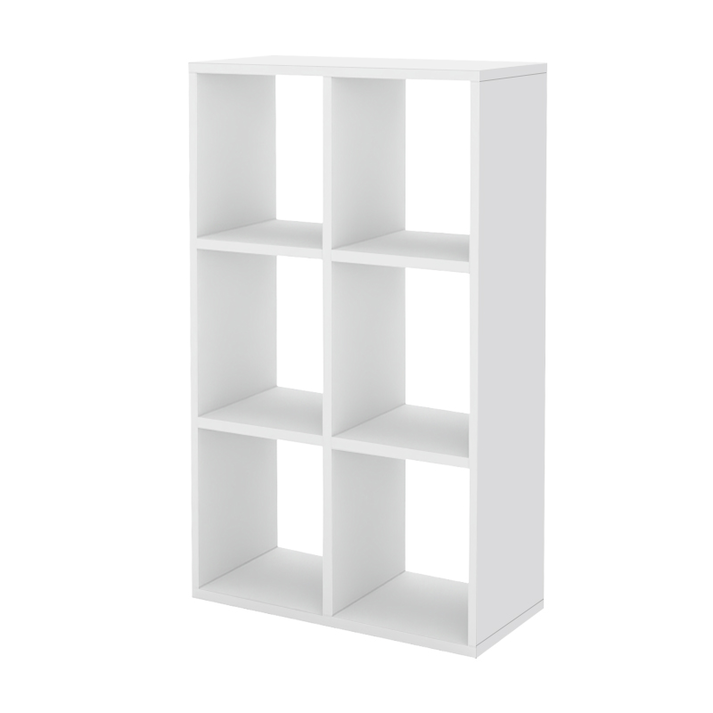 Βιβλιοθήκη Cube χρώμα λευκό 60x20x90εκ.