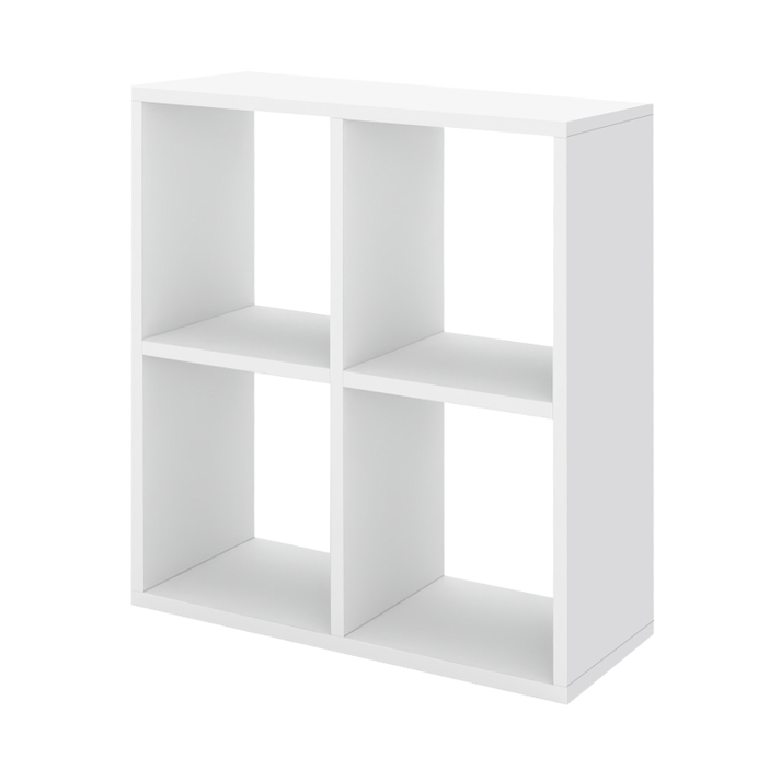 Βιβλιοθήκη Cube χρώμα λευκό 60x20x60εκ.