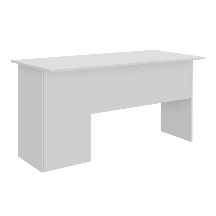 Γραφείο εργασίας με κλειδαριά Moto χρώμα λευκό 140x60x75εκ.