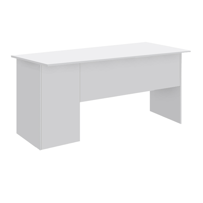 Γραφείο εργασίας με κλειδαριά Moto χρώμα λευκό 150x80x75εκ.