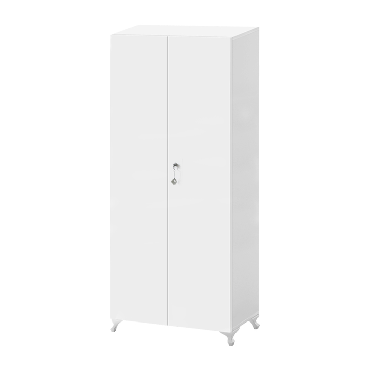 Ντουλάπα - Παπουτσοθήκη Cilem με κλειδαριά χρώμα λευκό 70x32x188εκ.