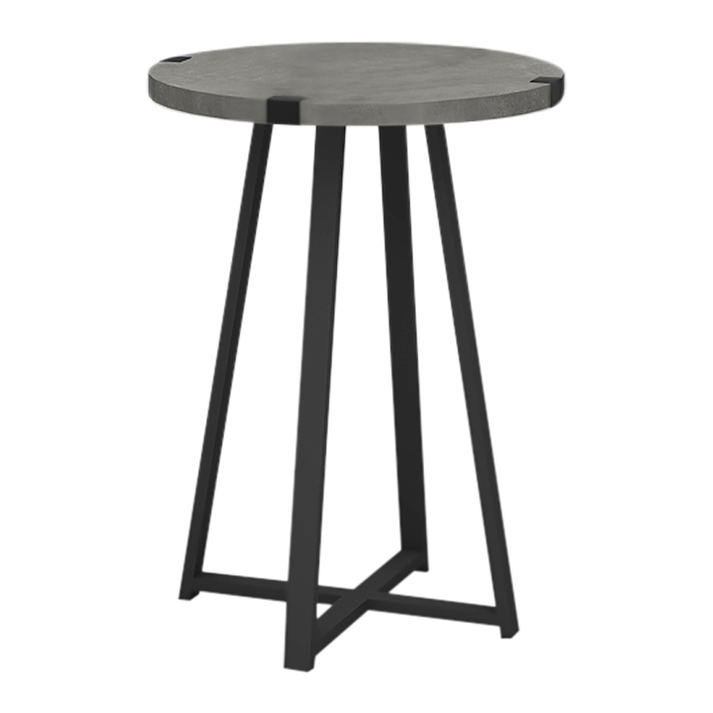 Βοηθητικό τραπεζάκι Pedro χρώμα γκρι σκυροδέματος 44x44x58εκ.