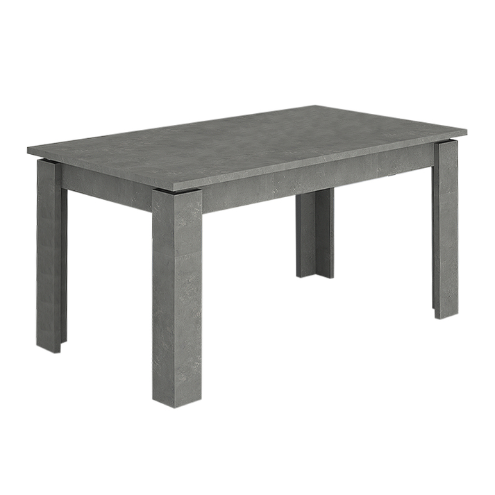 Τραπέζι Denzel χρώμα γκρι σκυροδέματος 120x80x76εκ.