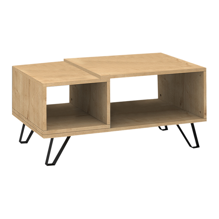 Τραπεζάκι σαλονιού Don χρώμα φυσικό οξιάς 90x55x44εκ.