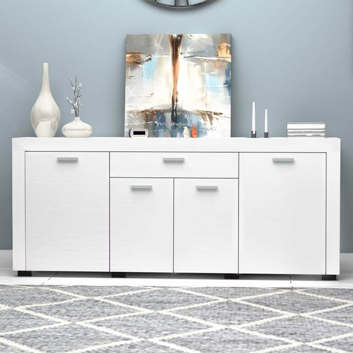 Μπουφές Joseph χρώμα λευκό 177x40x76εκ.