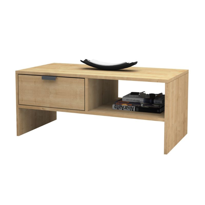 Τραπεζάκι σαλονιού Galaxy χρώμα φυσικό οξιάς 100x50x42εκ.