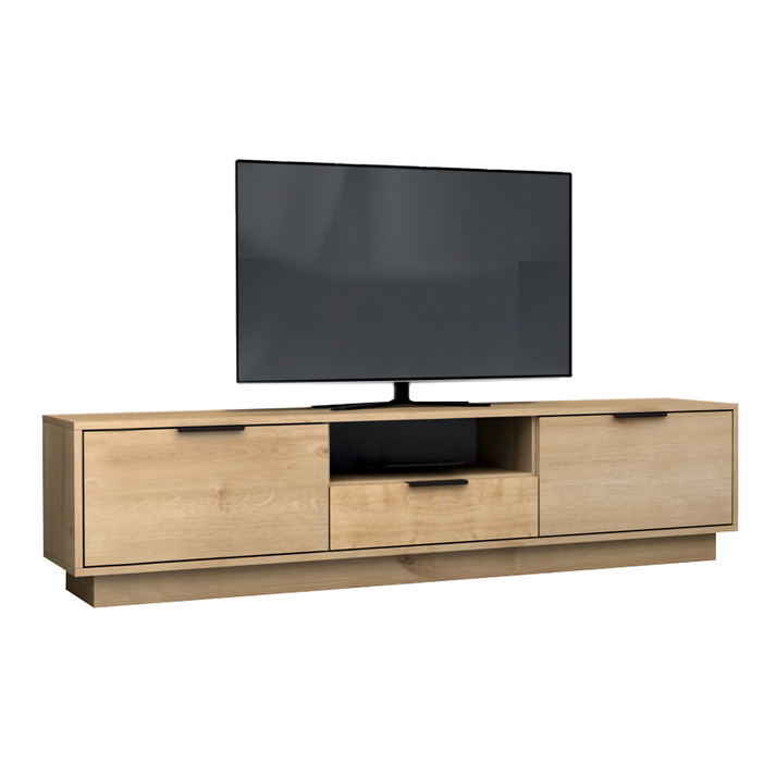 Έπιπλο τηλεόρασης Mensa χρώμα φυσικό οξιάς 180x35x43cm.