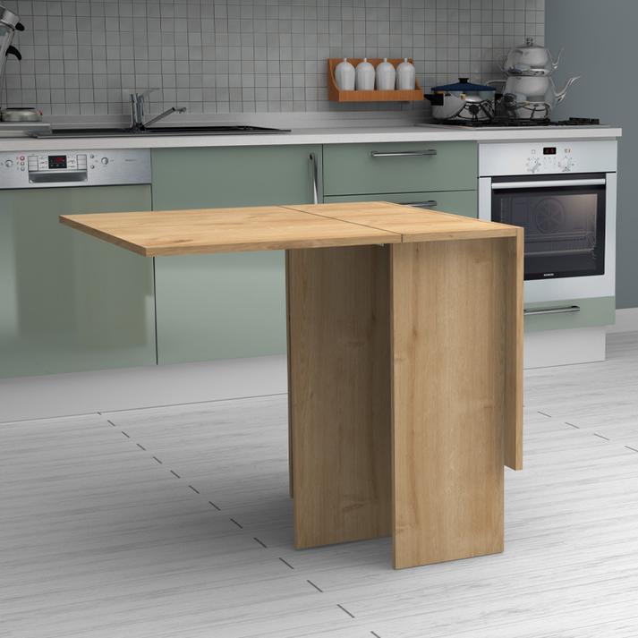 Τραπέζι Pepe επεκτεινόμενο χρώμα φυσικό οξιάς 28(56+56)x77x75εκ.