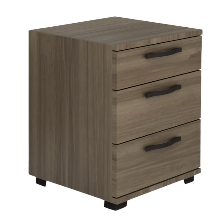 Κομοδίνο - συρταριέρα γραφείου Roco χρώμα καρυδί 40x39x57εκ.