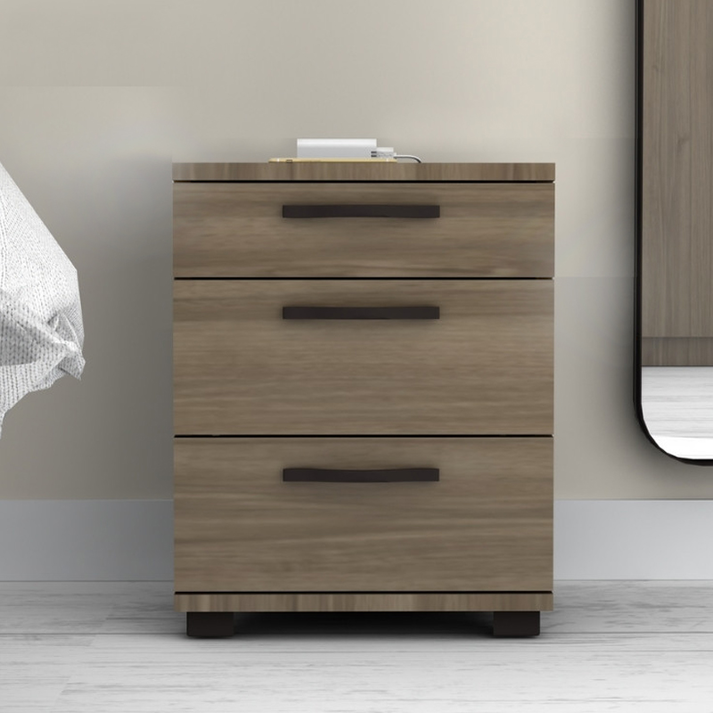 Κομοδίνο - συρταριέρα γραφείου Roco χρώμα καρυδί 40x39x57εκ.