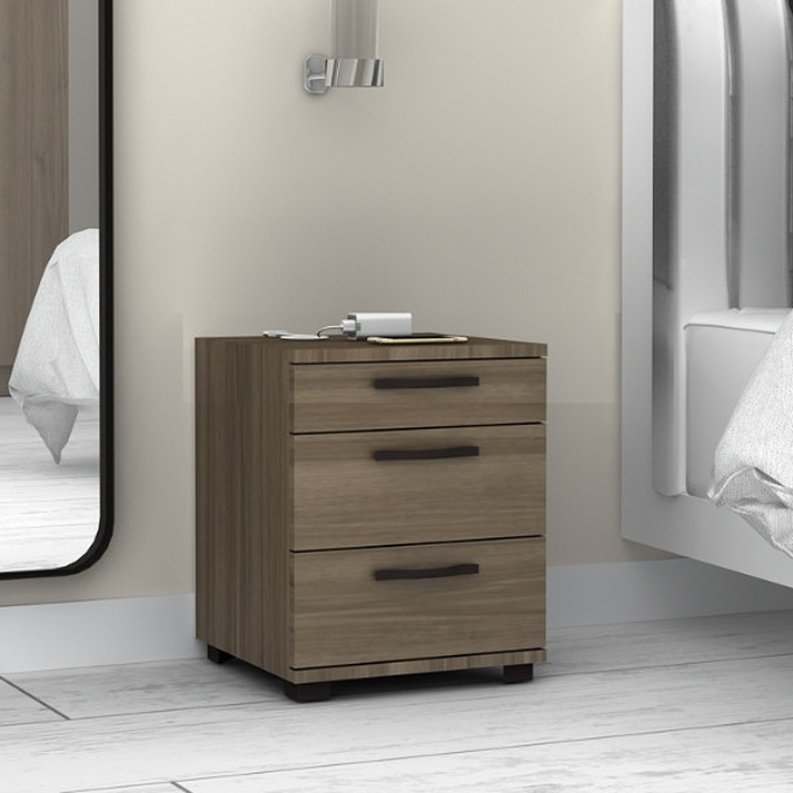 Κομοδίνο - συρταριέρα γραφείου Roco χρώμα καρυδί 40x39x57εκ.